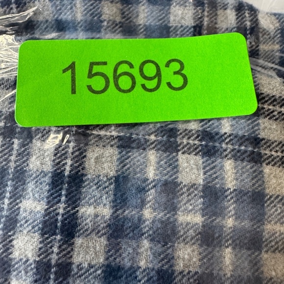 Roots Men's Flannel Long Sleeve Plaid‎ Button Up Shirt Blue Size X-Large Western - Picture 15 of 15